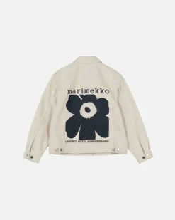 Marimekko Kioski Ystavyys Unikko Denim Jacket<Woman Coats & Jackets