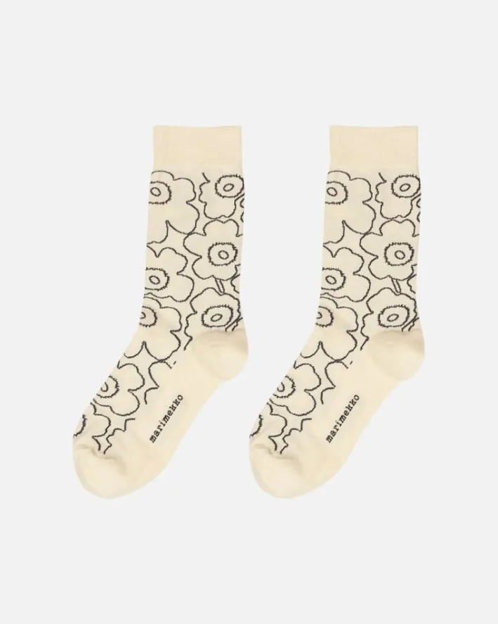 Marimekko Kirmailla Piirto Unikko Socks<Woman Socks