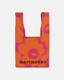 Marimekko Knitted Mini Tote Unikko Shoulder Bag<Woman Shoulder Bags