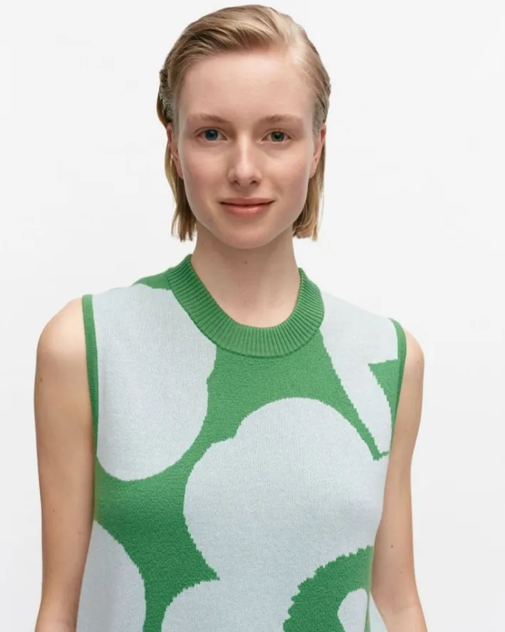 Marimekko Kulma Unikko Knitted Wool Vest<Woman Knits & Sweaters