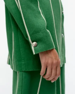 Marimekko Kulmat Vesi Cotton Linen Overshirt<Woman Tops & Tunics