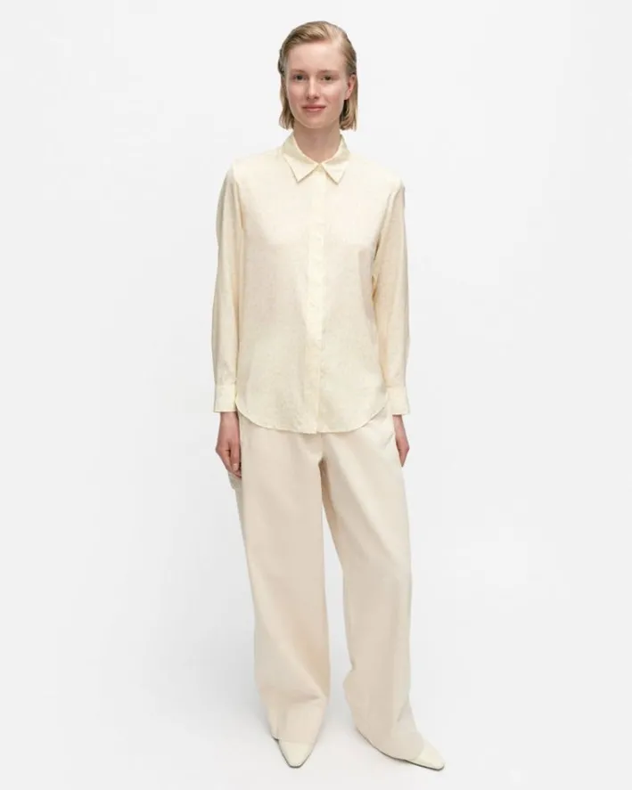 Marimekko Maija Pikkuinen Unikko Silk Shirt<Woman Tops & Tunics