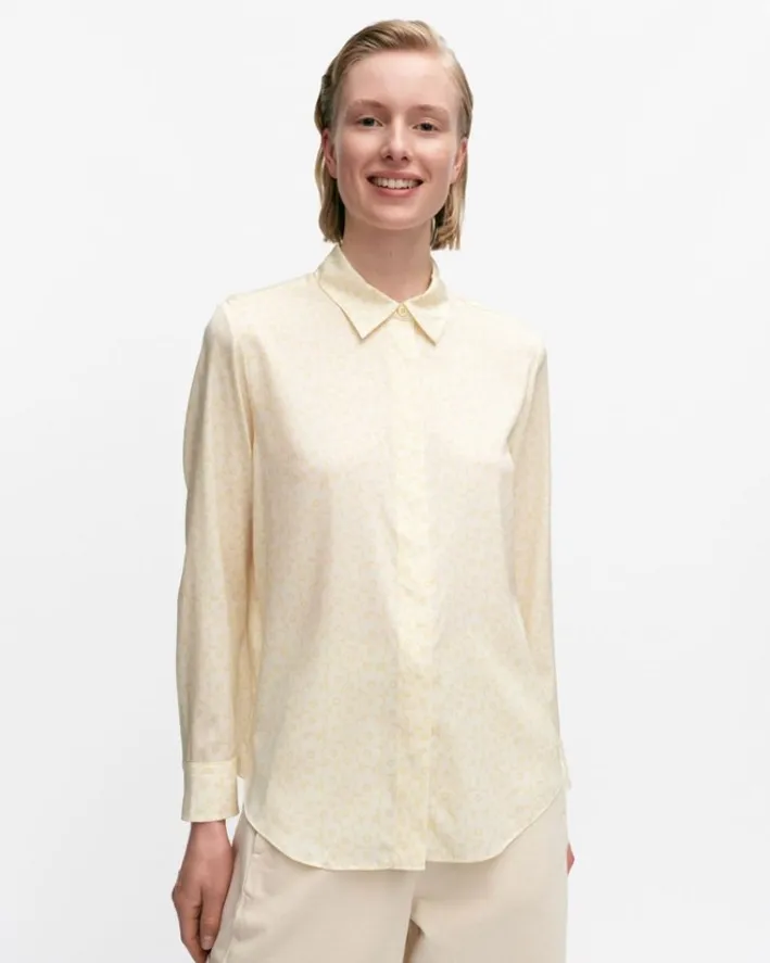 Marimekko Maija Pikkuinen Unikko Silk Shirt<Woman Tops & Tunics