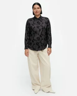 Marimekko Maija Unikko Silk Shirt<Woman Tops & Tunics