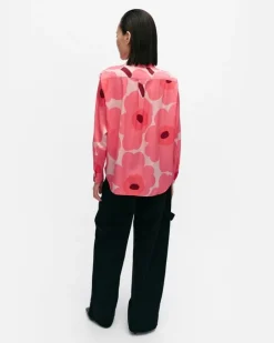 Marimekko Maija Unikko Silk Shirt<Woman Tops & Tunics