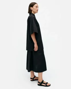 Marimekko Meara Mini Unikko Cotton Poplin Tunic<Woman Tops & Tunics