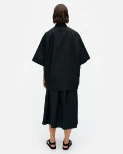 Marimekko Meara Mini Unikko Cotton Poplin Tunic<Woman Tops & Tunics