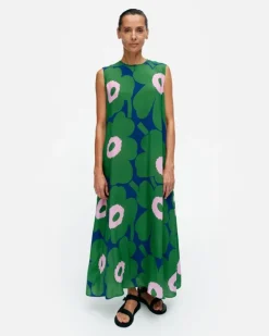 Marimekko Migot Unikko Cupro Dress<Woman Printed Fabrics