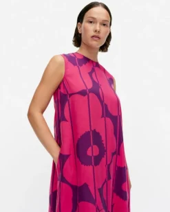 Marimekko Migot Vesi Unikko Dress<Woman Printed Fabrics