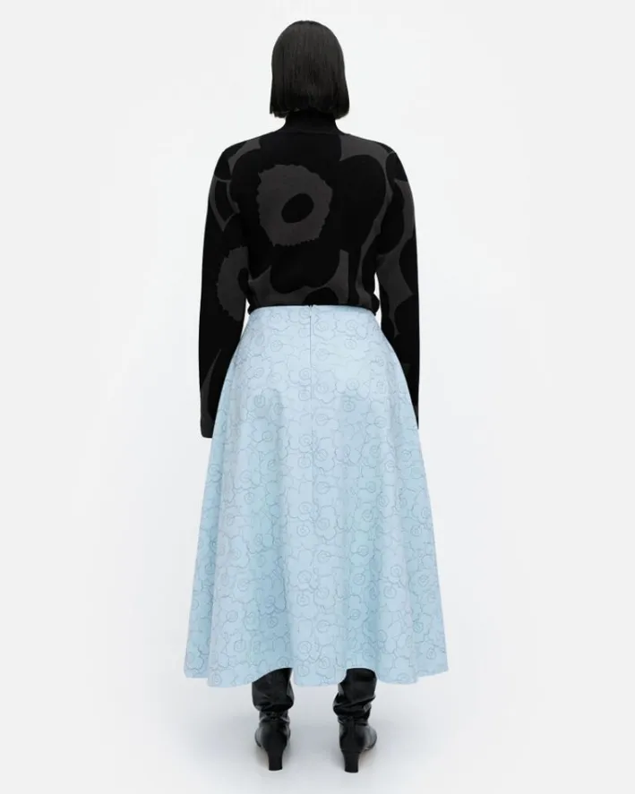 Marimekko Misla Mini Piirto Unikko Cotton Skirt<Woman Skirts