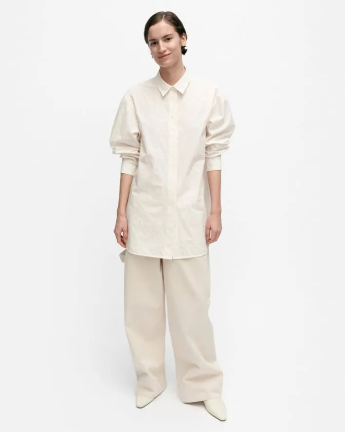 Marimekko Muoto Piirto Unikko Cotton Poplin Shirt<Woman Tops & Tunics
