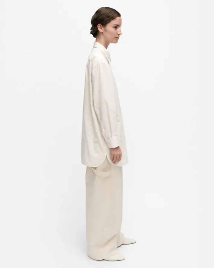 Marimekko Muoto Piirto Unikko Cotton Poplin Shirt<Woman Tops & Tunics