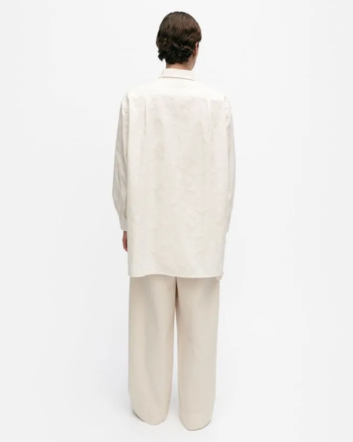 Marimekko Muoto Piirto Unikko Cotton Poplin Shirt<Woman Tops & Tunics