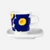 Marimekko Oiva / Unikko Espresso Cup And Saucer<Woman Kitchen & Dining