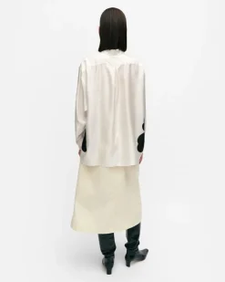 Marimekko Outi Heijastus Unikko Silk Shirt<Woman Tops & Tunics