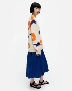 Marimekko Paiva Unikko Knitted Cotton Pullover<Woman Unisex