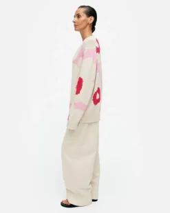 Marimekko Paiva Unikko Knitted Cotton Pullover<Woman Unisex