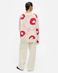 Marimekko Paiva Unikko Knitted Cotton Pullover<Woman Unisex