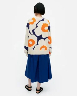 Marimekko Paiva Unikko Knitted Cotton Pullover<Woman Knits & Sweaters