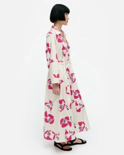 Marimekko Perenna Helakka Cotton Poplin Dress<Woman Dresses