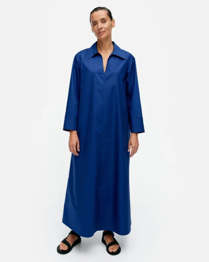 Marimekko Perenna Solid Cotton Poplin Dress<Woman Dresses