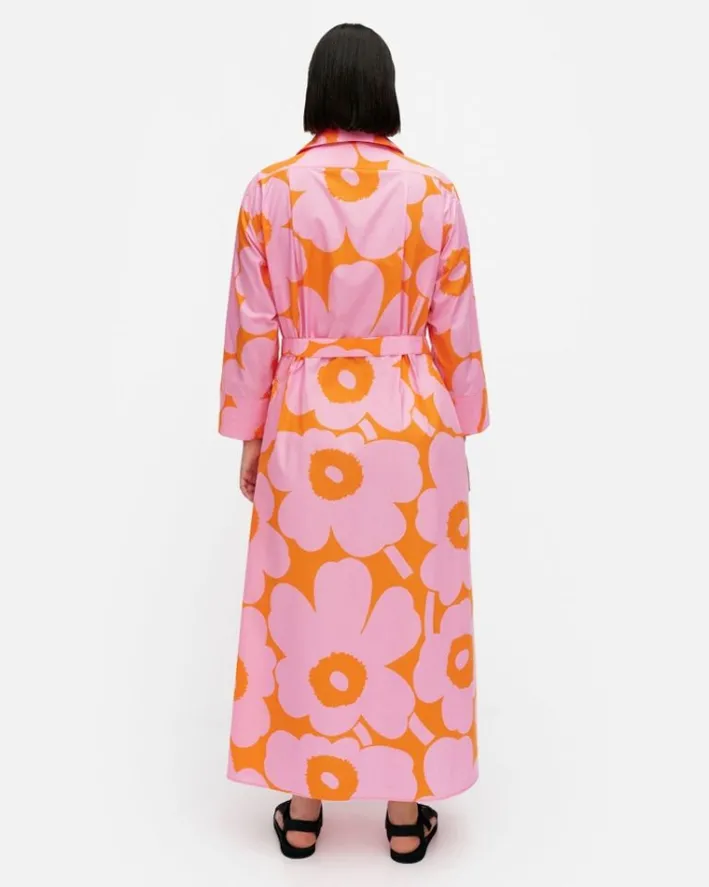 Marimekko Perenna Unikko Cotton Poplin Dress<Woman Printed Fabrics