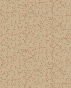 Marimekko Pieni Piirto Unikko Cotton-Linen Fabric<Woman Printed Fabrics