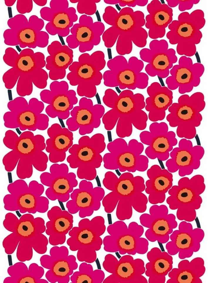 Marimekko Pieni Unikko Acrylic Coated Cotton<Woman Printed Fabrics