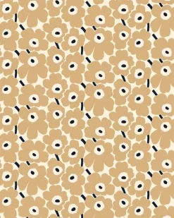 Marimekko Pieni Unikko Acrylic-Coated Cotton Fabric<Woman Printed Fabrics