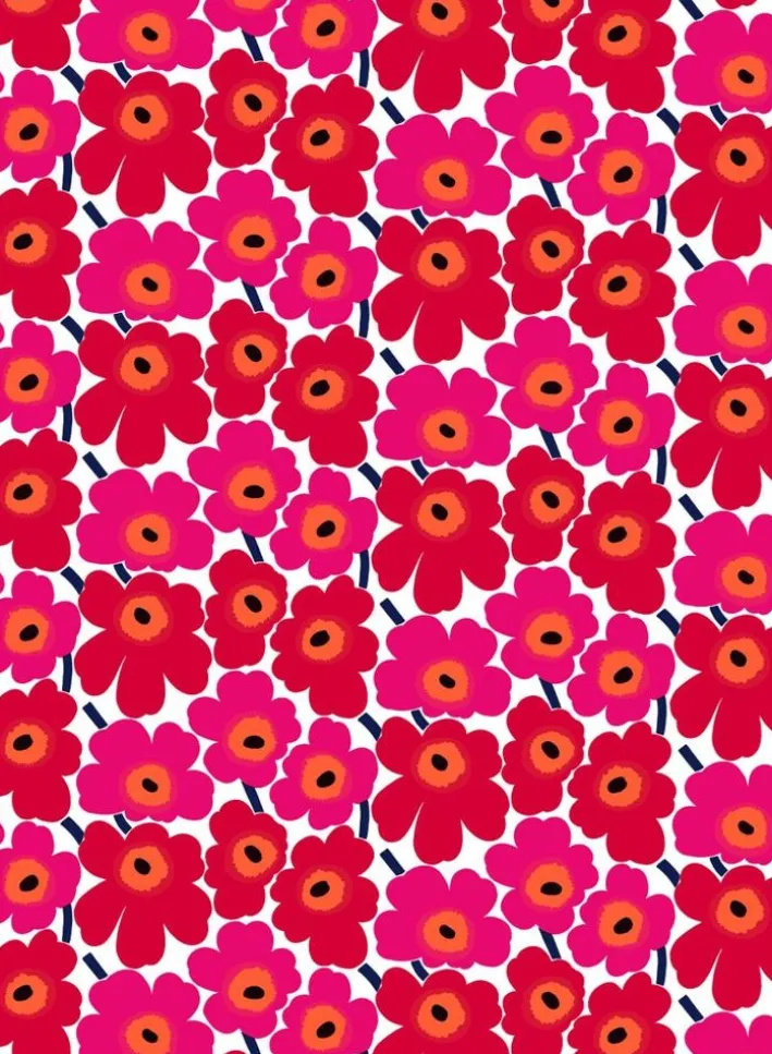 Marimekko Pieni Unikko Cotton Fabric<Woman Printed Fabrics