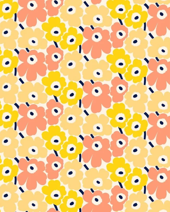 Marimekko Pieni Unikko Cotton Fabric<Woman Printed Fabrics