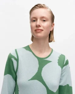Marimekko Pointti Unikko Knitted Wool Dress<Woman Knits & Sweaters