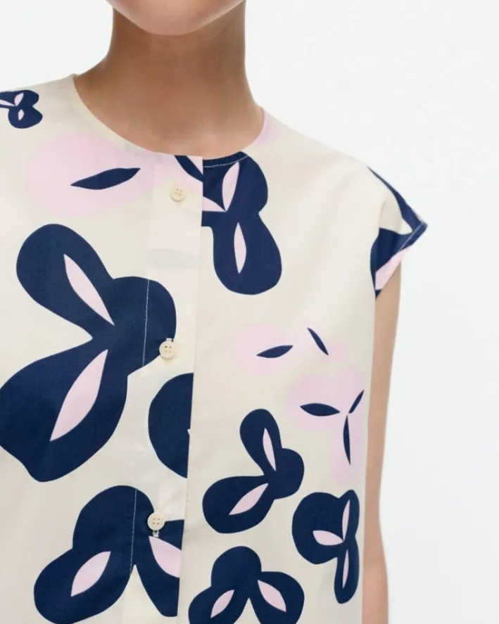 Marimekko Pudas Poiminto Cotton Poplin Tunic<Woman Tops & Tunics
