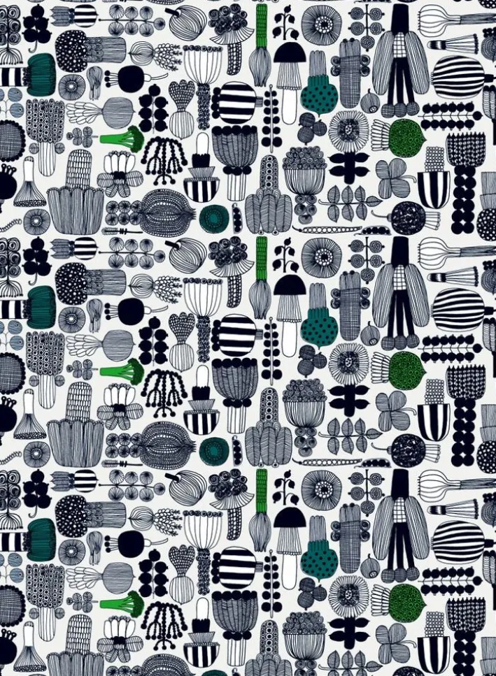 Marimekko Puutarhurin Parhaat Cotton Fabric<Woman Printed Fabrics