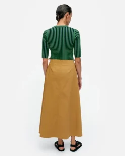 Marimekko Raate Solid Cotton Wrap Skirt<Woman Skirts