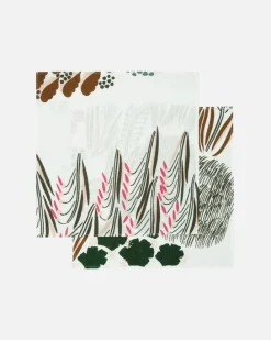 Marimekko Random Assortment Linen Napkins 2 Pcs Varying Colours & Patterns<Woman Kitchen & Dining