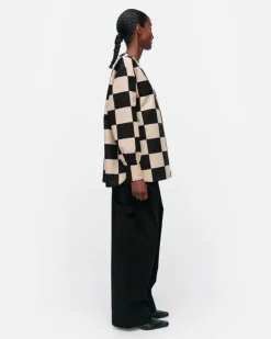 Marimekko Reuna Kukko Ja Kana Cotton Linen Tunic<Woman Tops & Tunics