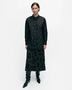 Marimekko Ruoste Mini Unikko Cotton Poplin Shirt<Woman Tops & Tunics