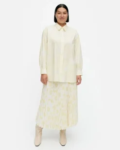 Marimekko Ruoste Unikko Cotton Poplin Shirt<Woman Tops & Tunics