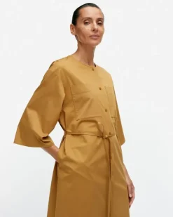 Marimekko Sarkka Solid Cotton Dress<Woman Dresses