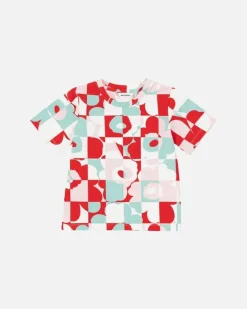 Marimekko Soida Ruutu Unikko Ii T-Shirt<Woman Kids' Clothing