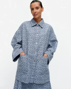 Marimekko Sumu Unikko Cotton Overshirt<Woman Coats & Jackets