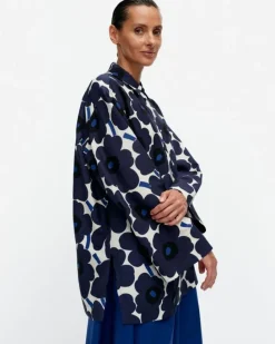 Marimekko Torma Unikko Cupro Mix Shirt<Woman Tops & Tunics