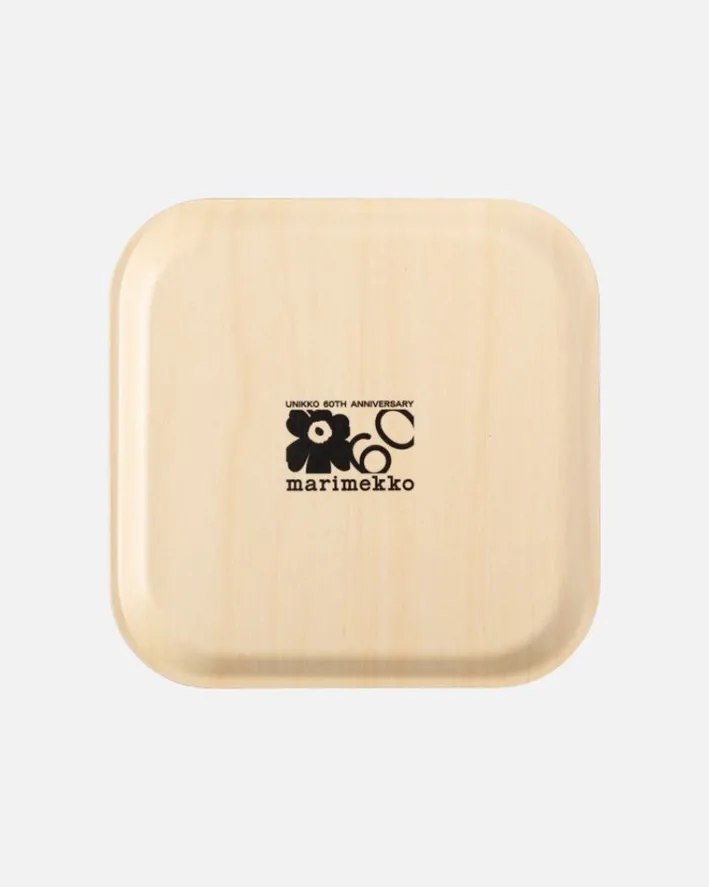 Marimekko Unikko 60 Anniversary Plywood Tray 20X20 Cm<Woman Kitchen & Dining