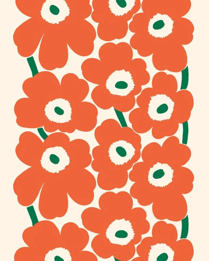 Marimekko Unikko Cotton Sateen Fabric<Woman Printed Fabrics