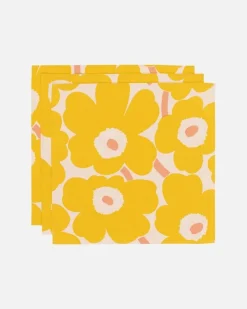Marimekko Unikko Napkin 42X42 Cm, 3 Pcs<Woman Kitchen & Dining