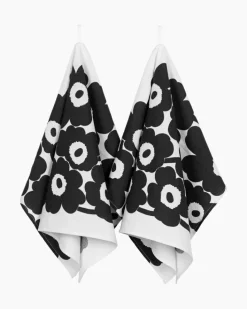 Marimekko Unikko Tea Towel 2 Pcs<Woman Kitchen & Dining