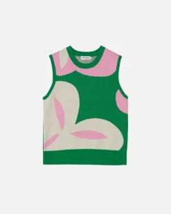 Marimekko Vesikko Poiminto Knitted Cotton Vest<Woman Tops & Tunics