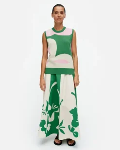Marimekko Vesikko Poiminto Knitted Cotton Vest<Woman Knits & Sweaters