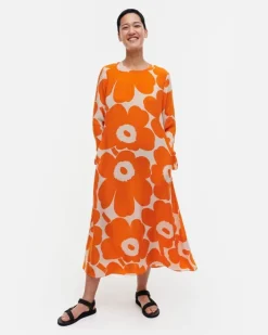 Marimekko Vesitse Unikko Cupro Dress<Woman Dresses
